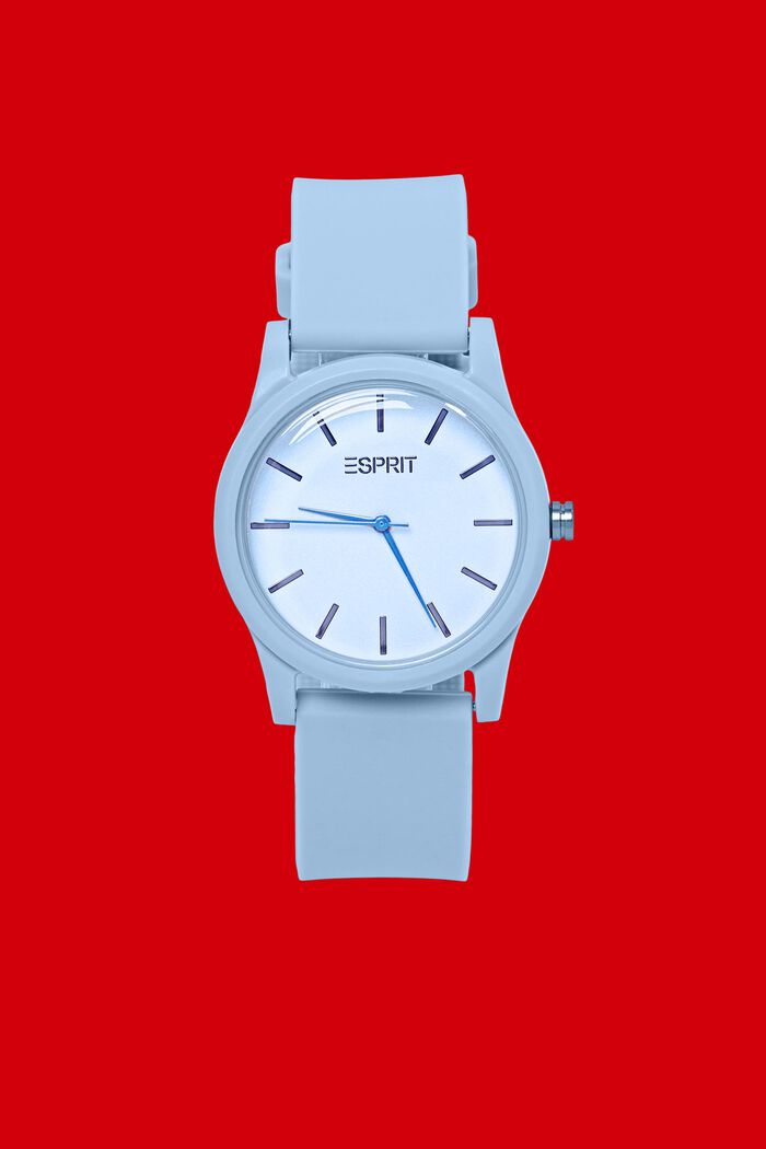 Reloj con correa de caucho, LIGHT BLUE, detail image number 0