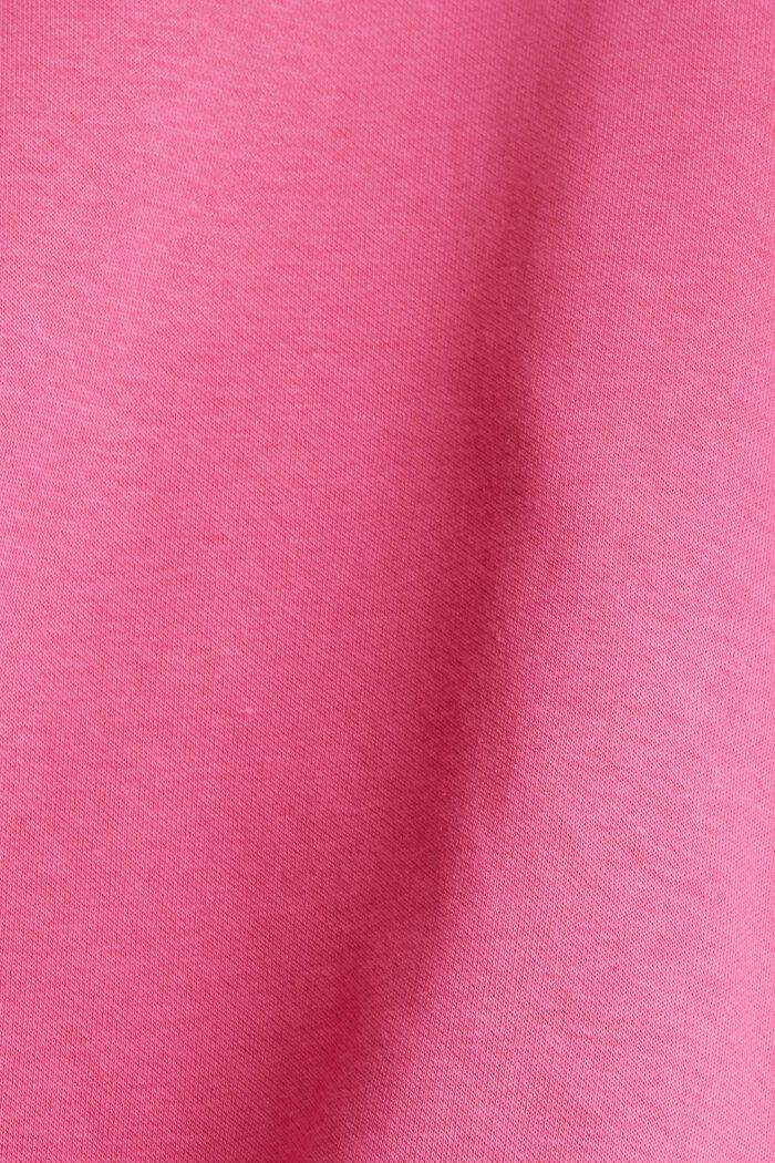 Sudadera corta con algodón ecológico, PINK, detail image number 4