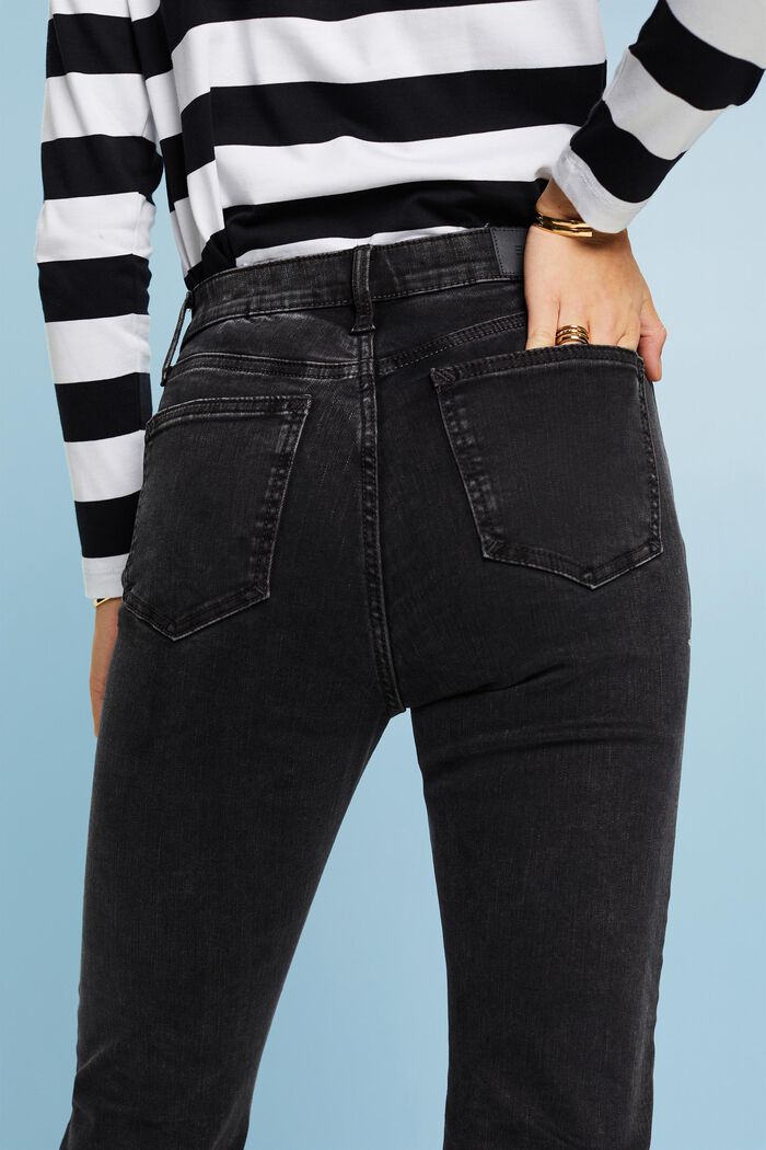 Jeans ultra high rise, BLACK DARK WASHED, detail image number 1