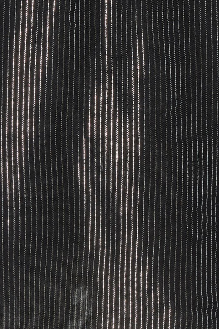 Blusa de rayas brillantes con cuello alto, BLACK INK, detail image number 3
