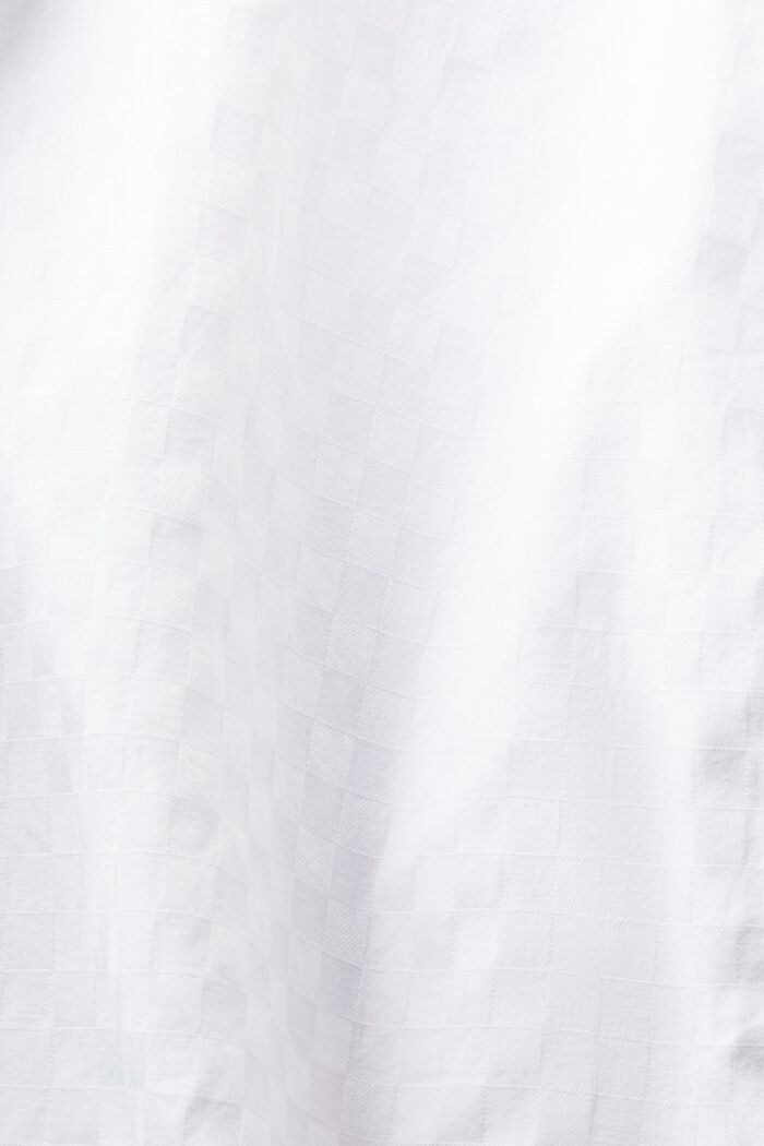 Camisa de algodón jacquard, WHITE, detail image number 5