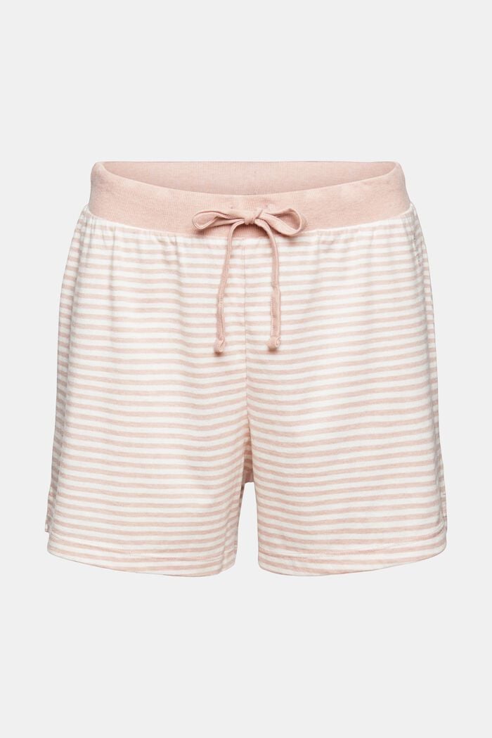Shorts de pijama de punto con mezcla de algodón ecológico, OLD PINK COLORWAY, detail image number 6
