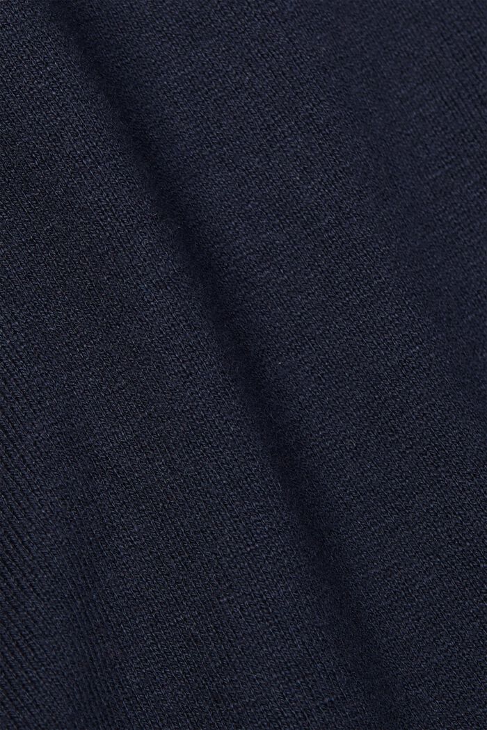 Jersey con bajo irregular, mezcla con algodón ecológico, NAVY, detail image number 6