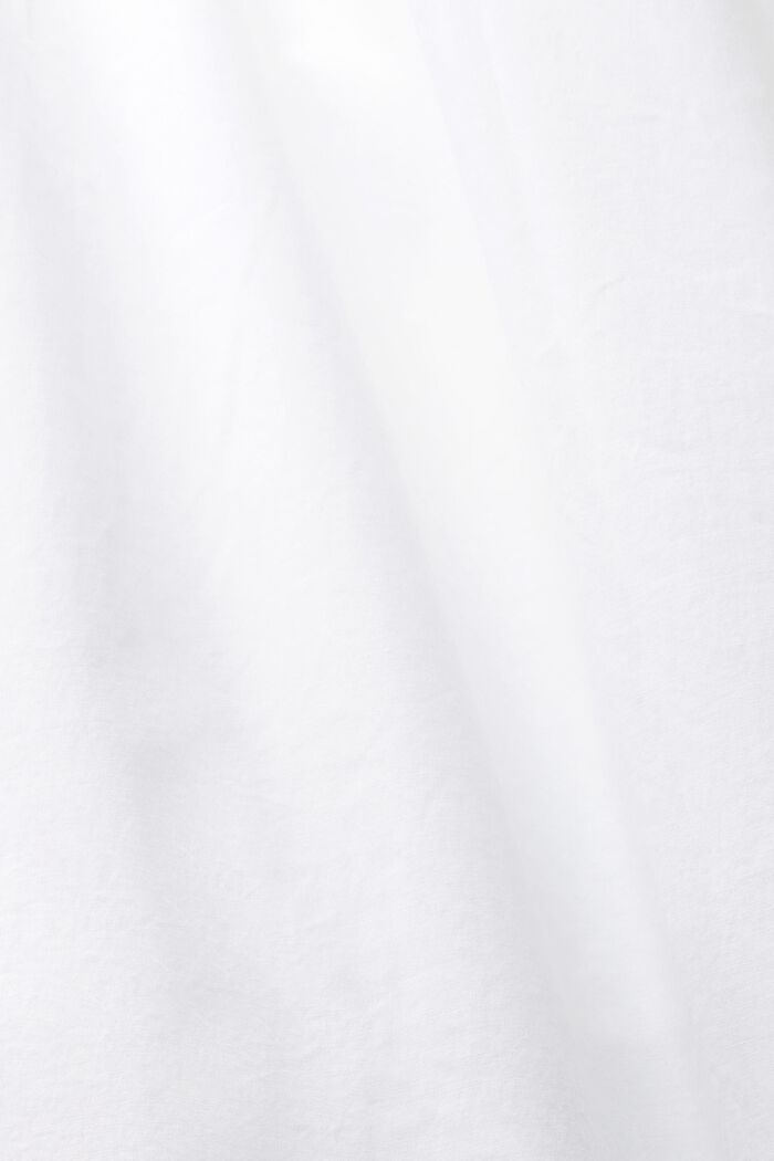 Vestido midi de popelina reforzada, WHITE, detail image number 5