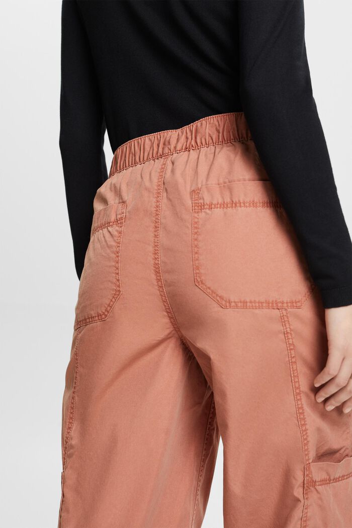 Pantalones estilo cargo, 100 % algodón, TERRACOTTA, detail image number 5