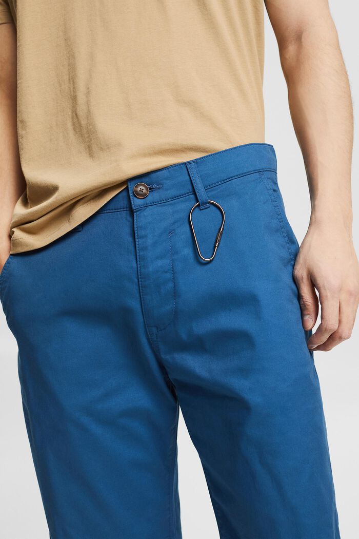 Pantalón corto en mezcla de algodón, BLUE, detail image number 2