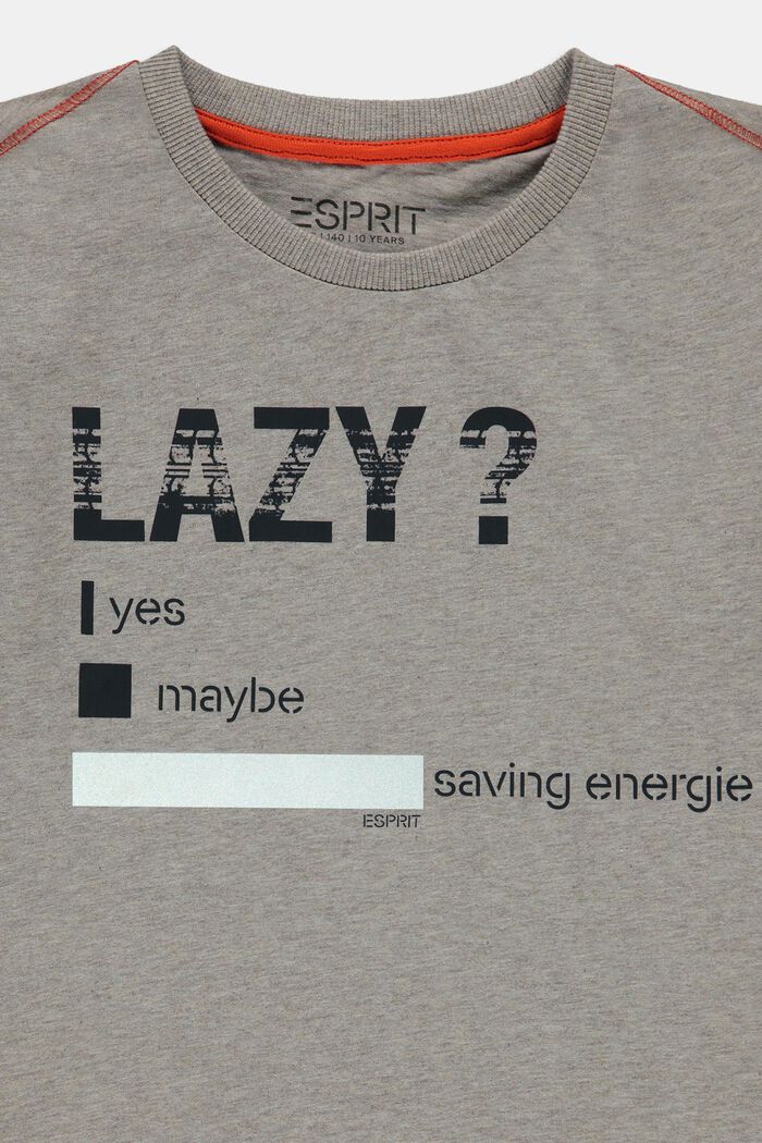 Camiseta con estampado reflectante, LIGHT GREY, detail image number 2
