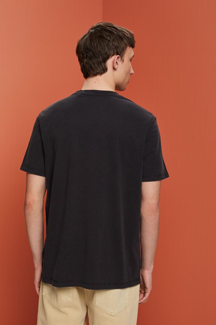 Camiseta de tejido jersey teñido, 100 % algodón, BLACK, detail image number 3