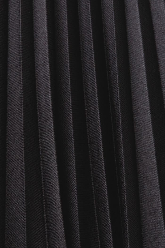 Falda midi plisada con cinturón, BLACK, detail image number 6