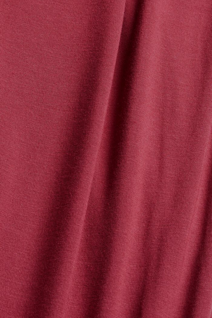 Camisón de jersey en LENZING™ ECOVERO™, DARK RED, detail image number 4
