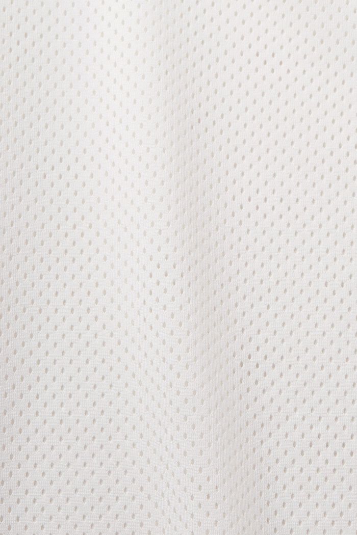 Camiseta de punto abierto con cuello en pico, OFF WHITE, detail image number 4