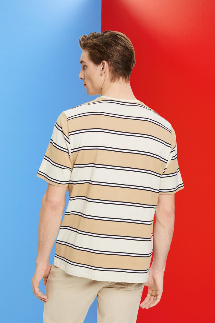 Camiseta con diseño a rayas de algodón sostenible, ICE, detail image number 3