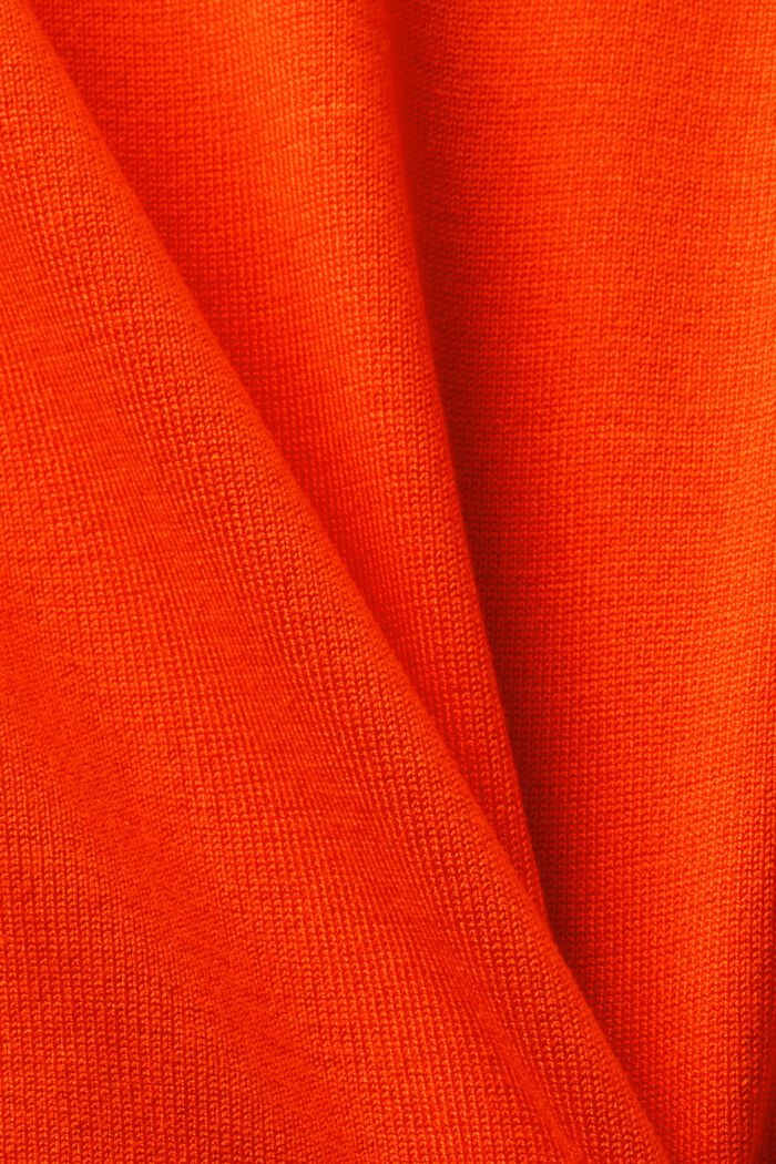 Jersey con cuello vuelto clásico, LENZING™ ECOVERO™, BRIGHT ORANGE, detail image number 5
