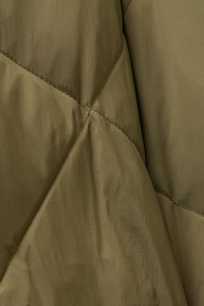 Abrigo acolchado de plumón, KHAKI GREEN, detail image number 5
