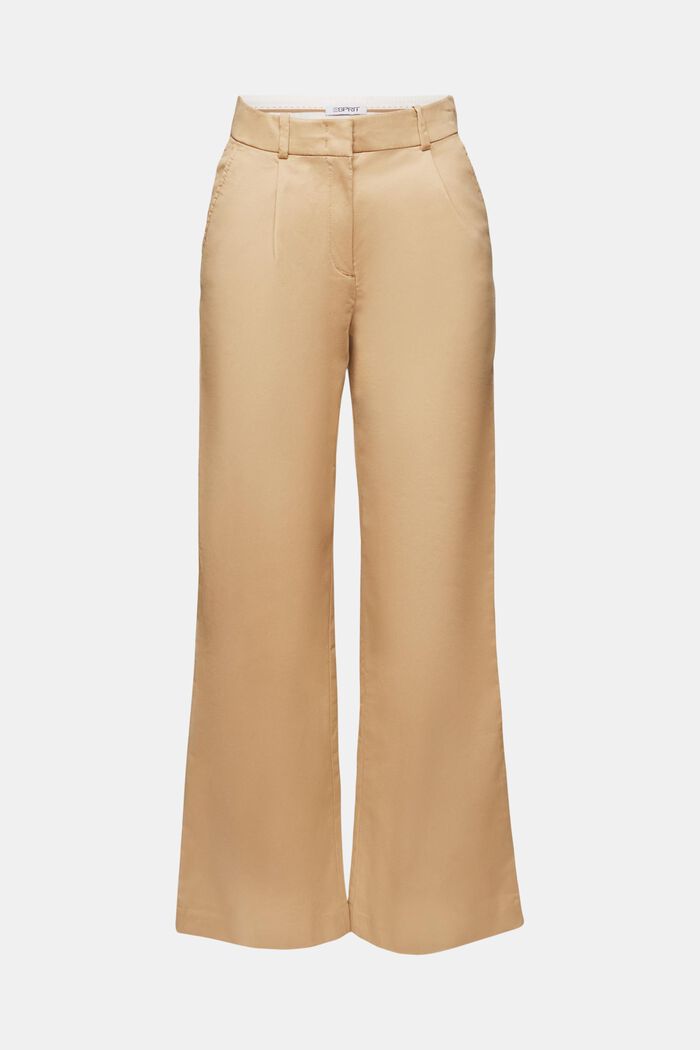Pantalón chino de pernera amplia, BEIGE, detail image number 7