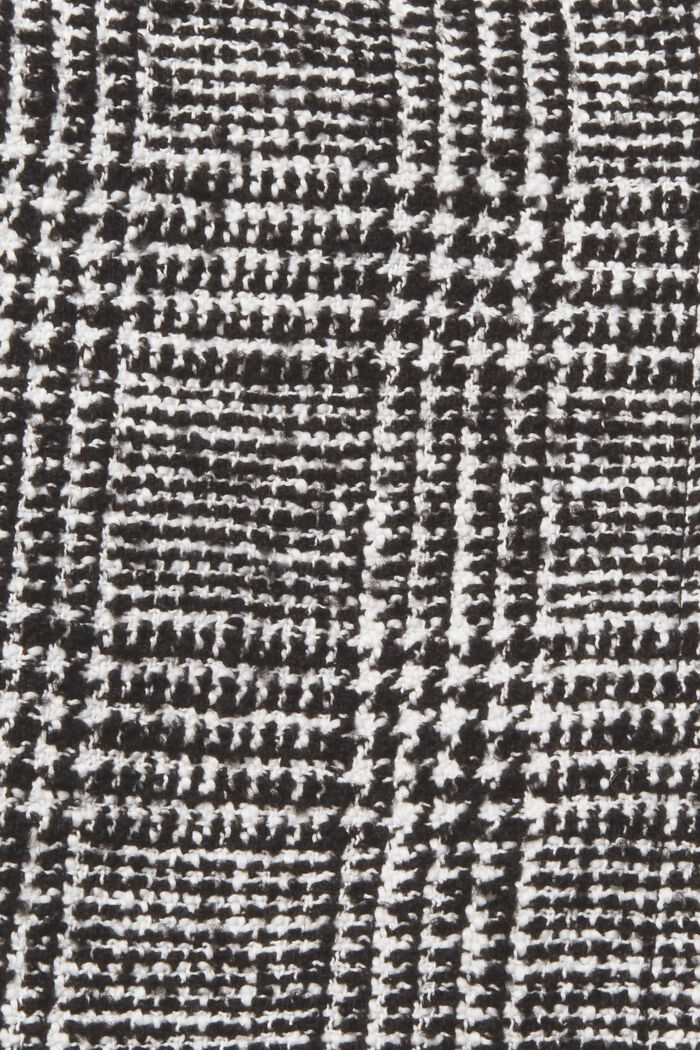 Chaqueta de abrigo de cuadros hecha de mezcla de lana, BLACK, detail image number 6