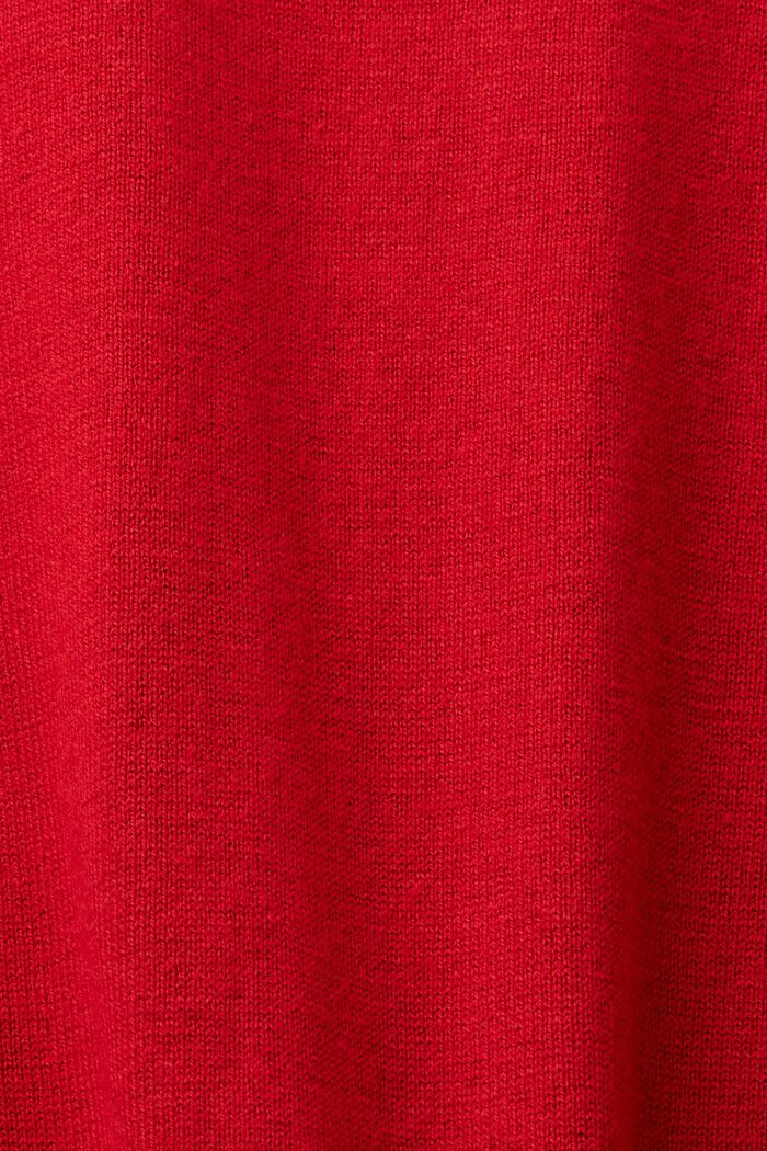 Jersey en tejido fino, DARK RED, detail image number 5
