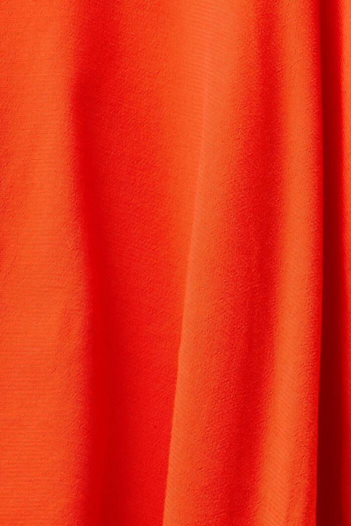 Minifalda de crepé en línea A, BRIGHT ORANGE, detail image number 6