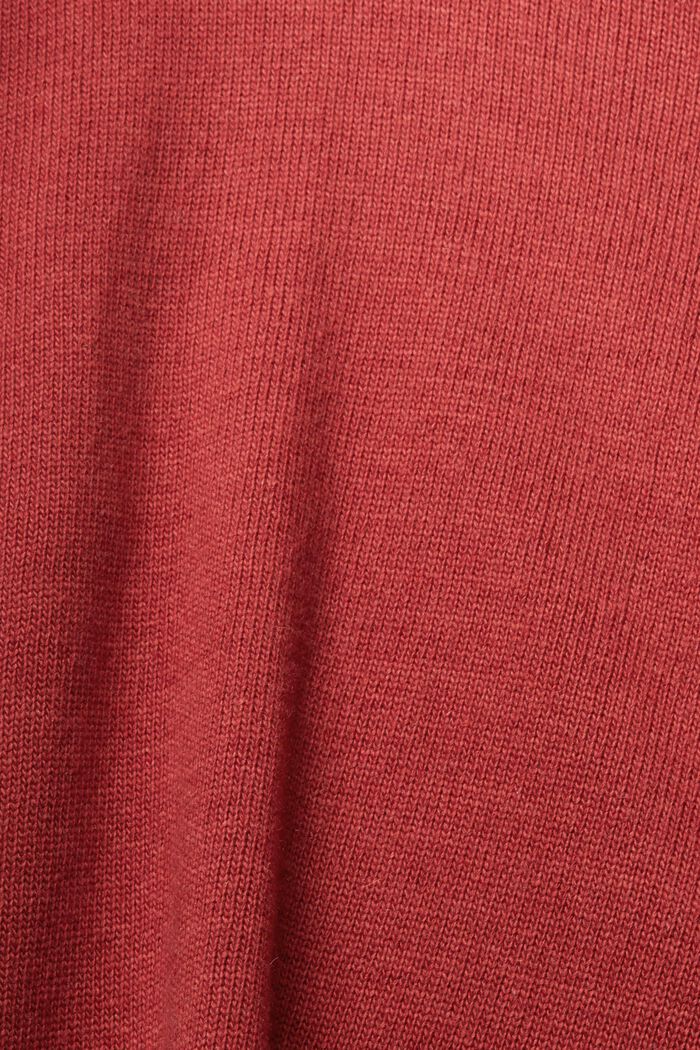 Jersey de punto en mezcla de lana, TERRACOTTA, detail image number 4
