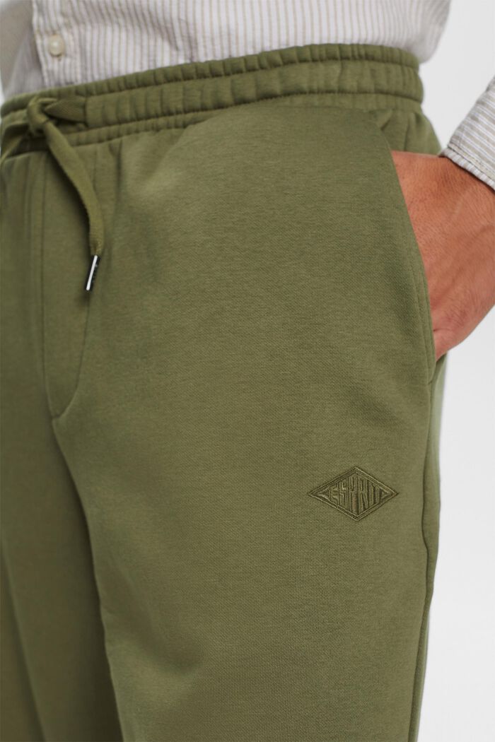 Pantalones deportivos con logotipo pespunteado, LIGHT KHAKI, detail image number 2