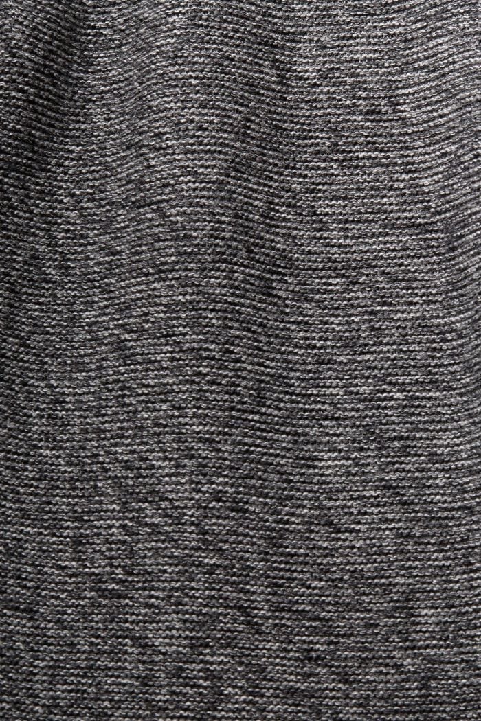 Jersey de punto jaspeado, BLACK, detail image number 5