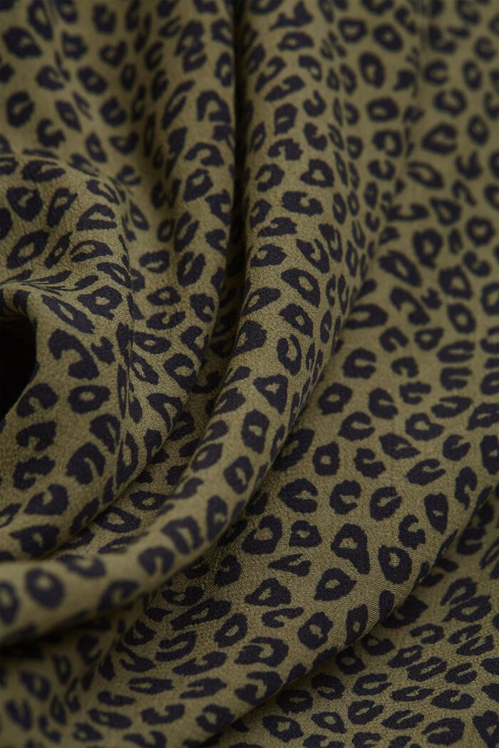 Blusa estampada en LENZING™ ECOVERO™, KHAKI GREEN, detail image number 4