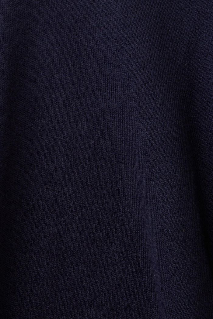 Jersey con cuello en pico, NAVY, detail image number 6