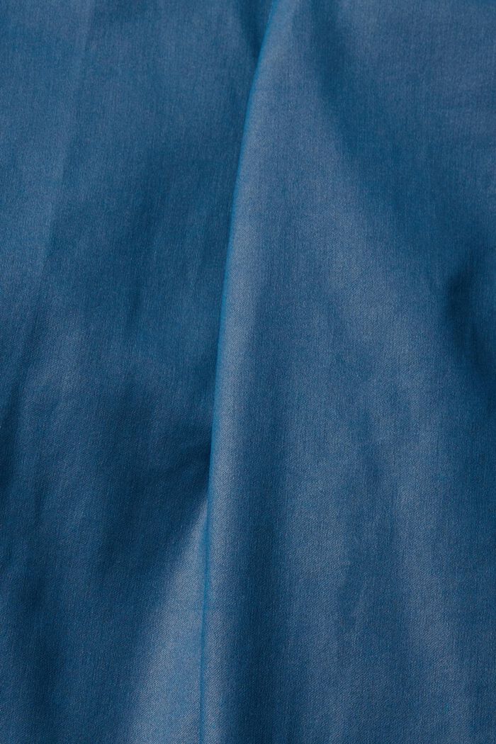 Pantalones de polipiel de tiro alto y corte ceñido, PETROL BLUE, detail image number 1