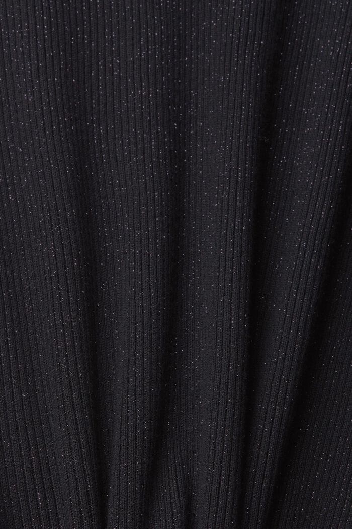 Falda midi brillante, BLACK, detail image number 6