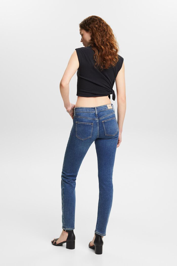 Jeans slim fit elásticos, BLUE MEDIUM WASHED, detail image number 2