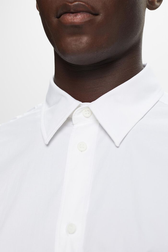 Camisa de cuello abotonado, WHITE, detail image number 3