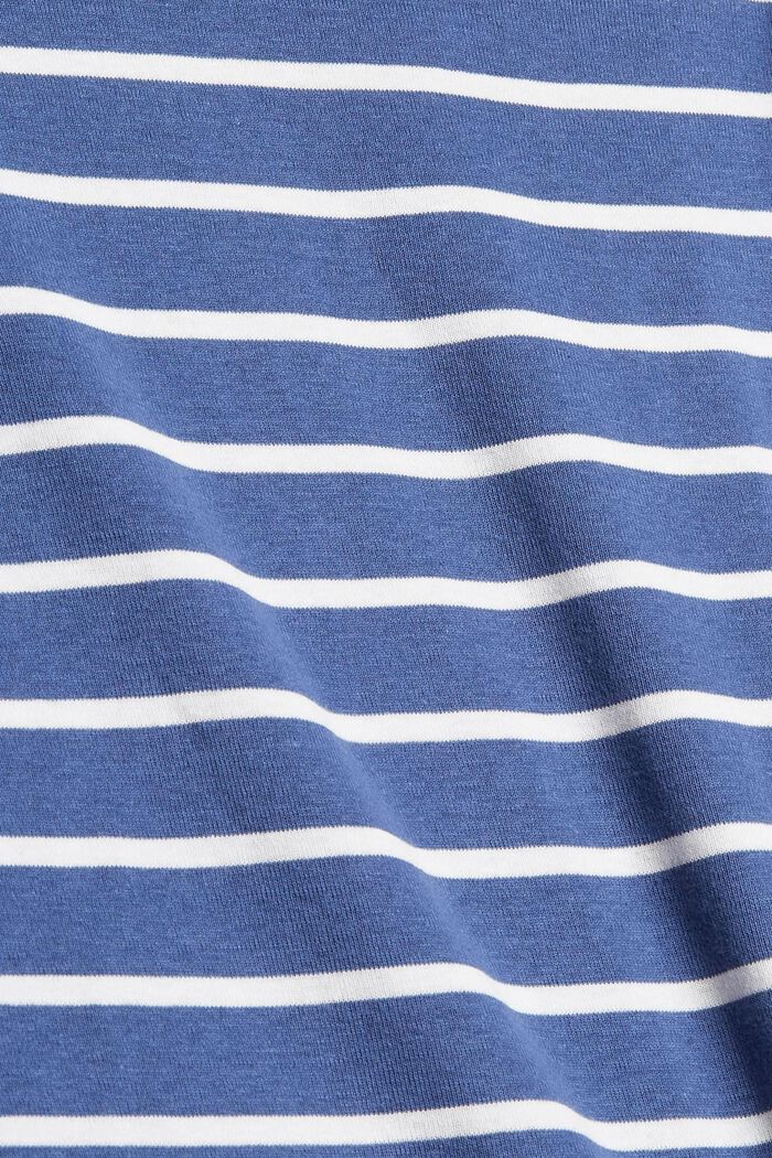 Camiseta de manga larga con diseño de rayas, algodón ecológico, BLUE LAVENDER, detail image number 4