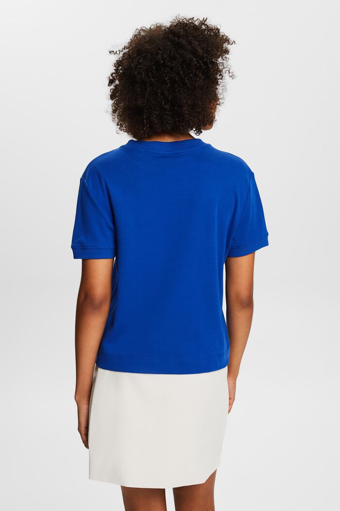 Camiseta de cuello redondo y manga corta, BRIGHT BLUE, detail image number 2