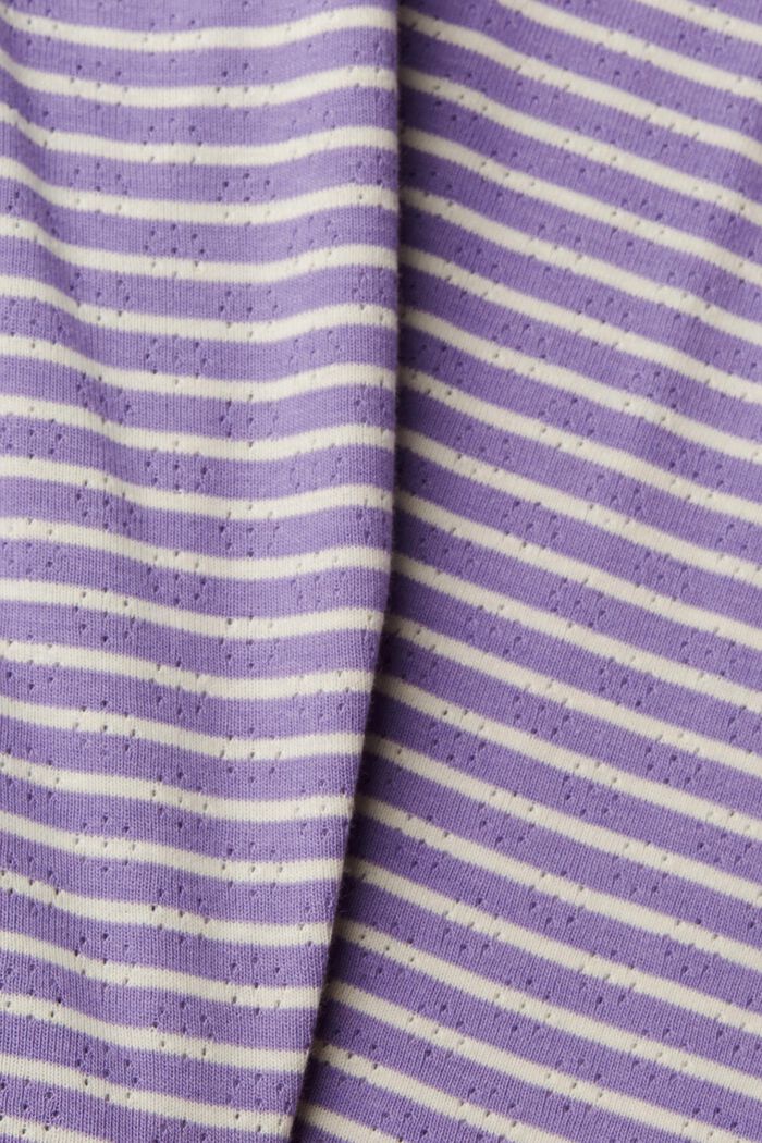 Camiseta a rayas con mangas tres cuartos, LILAC, detail image number 5