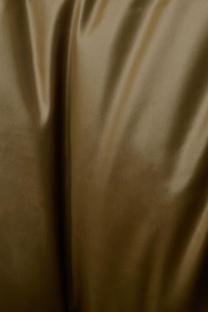 Reciclada: chaqueta acolchada con plumón, DARK KHAKI, detail image number 4