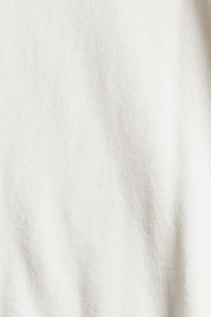 Cárdigan en mezcla de algodón ecológico, OFF WHITE, detail image number 1
