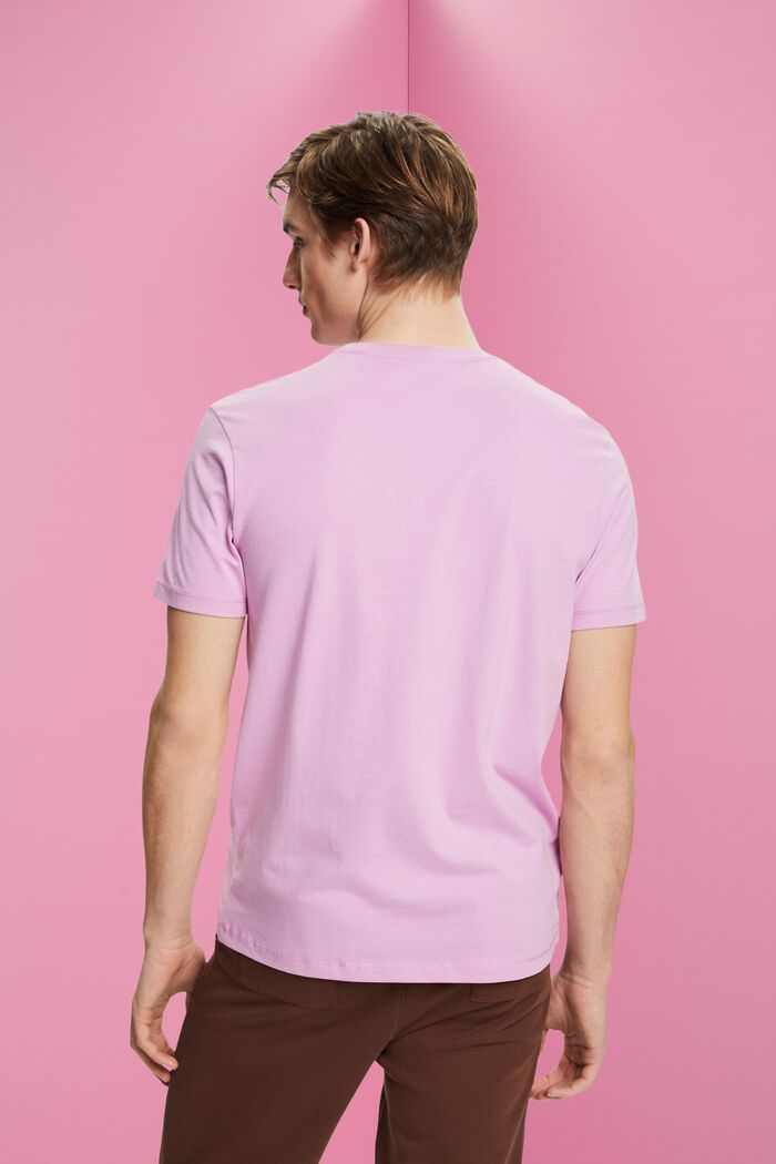 Camiseta de algodón sostenible con estampado, LILAC, detail image number 3