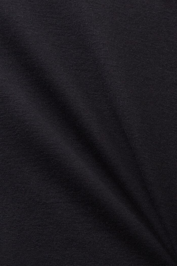 Camiseta de manga corta de algodón, BLACK, detail image number 5