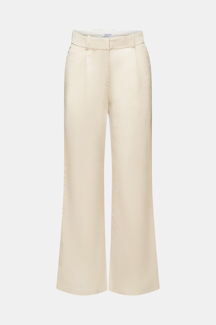 Pantalón chino de pernera amplia, CREAM BEIGE, detail image number 6