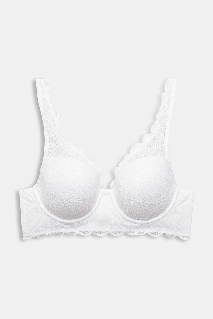 Bras with wire, WHITE, overview