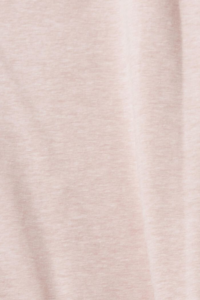 Camiseta con bolsillo en el pecho realizada en mezcla de algodón, OLD PINK, detail image number 1