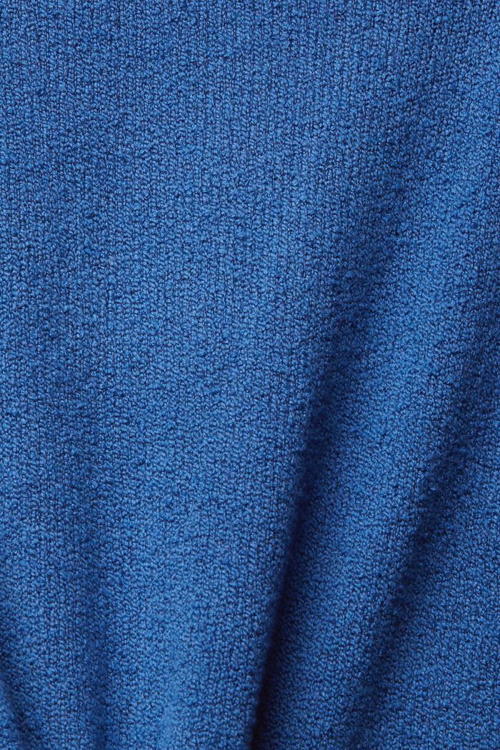 Jersey sin mangas de punto texturizado, BLUE, detail image number 6