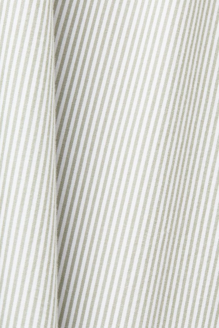 Camiseta de algodón a rayas con cuello mao, LIGHT KHAKI, detail image number 4