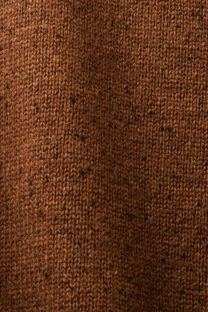 Jersey en mezcla de lana con cuello alto, BARK, detail image number 5
