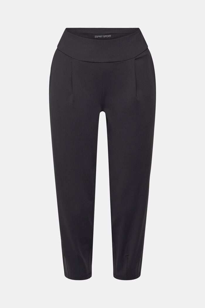 Pantalones deportivos cortos de jersey con tecnología E-DRY, BLACK, detail image number 6