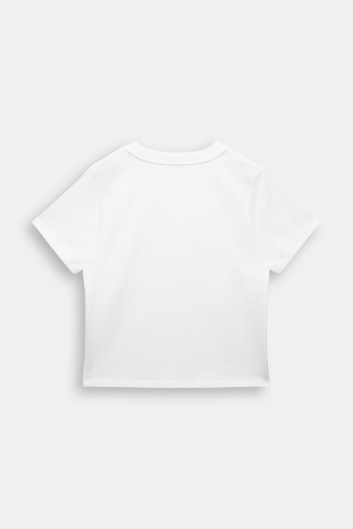 Camiseta con estampado geométrico, WHITE, detail image number 3