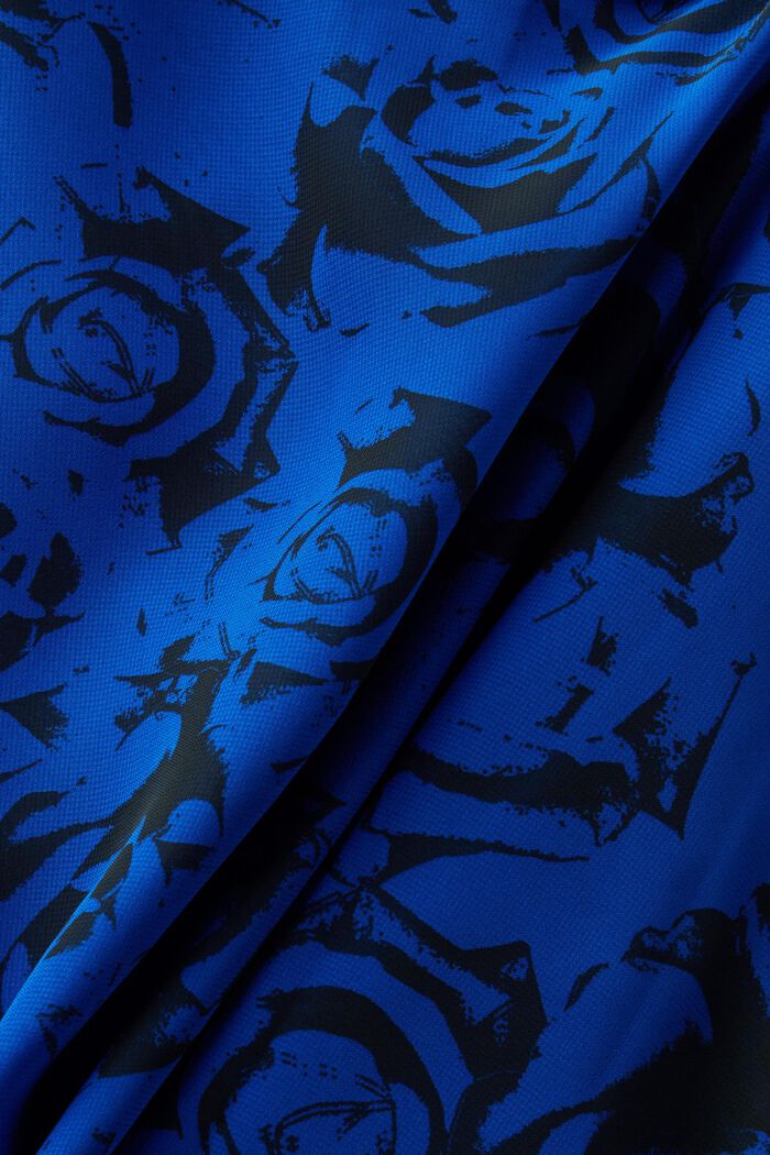 Falda de gasa fruncida con estampado, BRIGHT BLUE, detail image number 5
