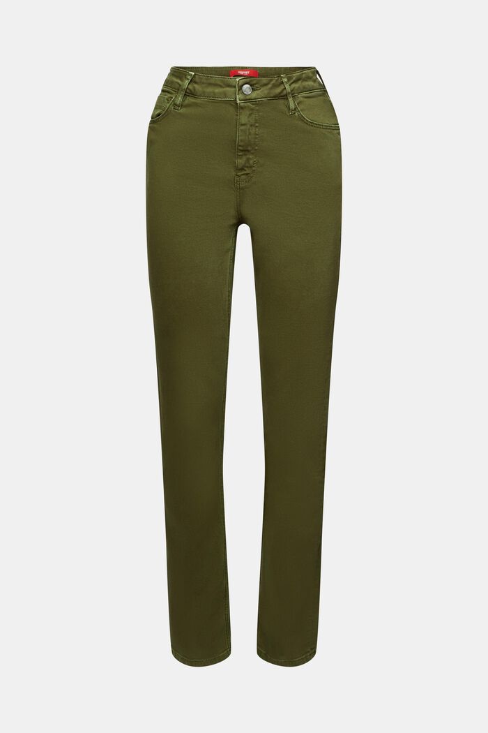 Pantalón slim fit elástico, KHAKI GREEN, detail image number 7