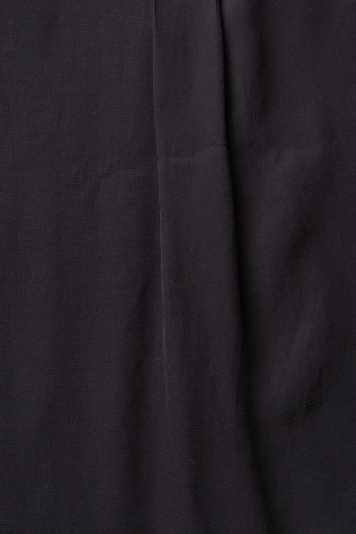 Blusa con cuello pico, LENZING™ ECOVERO™, BLACK, detail image number 4