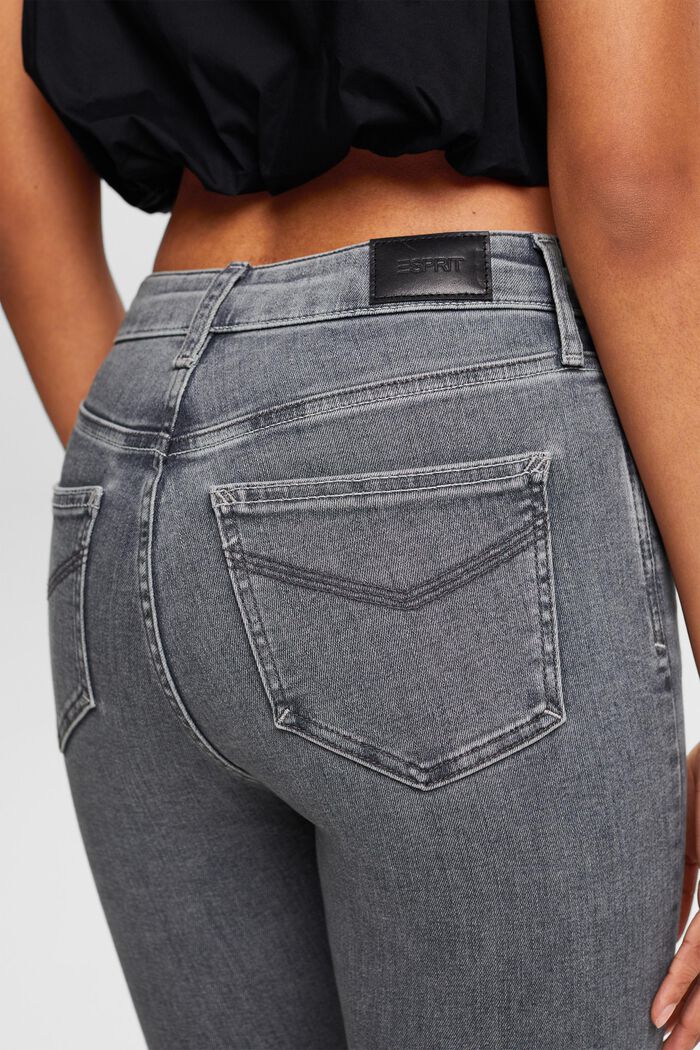 Jeans high-rise skinny, GREY MEDIUM WASHED, detail image number 4